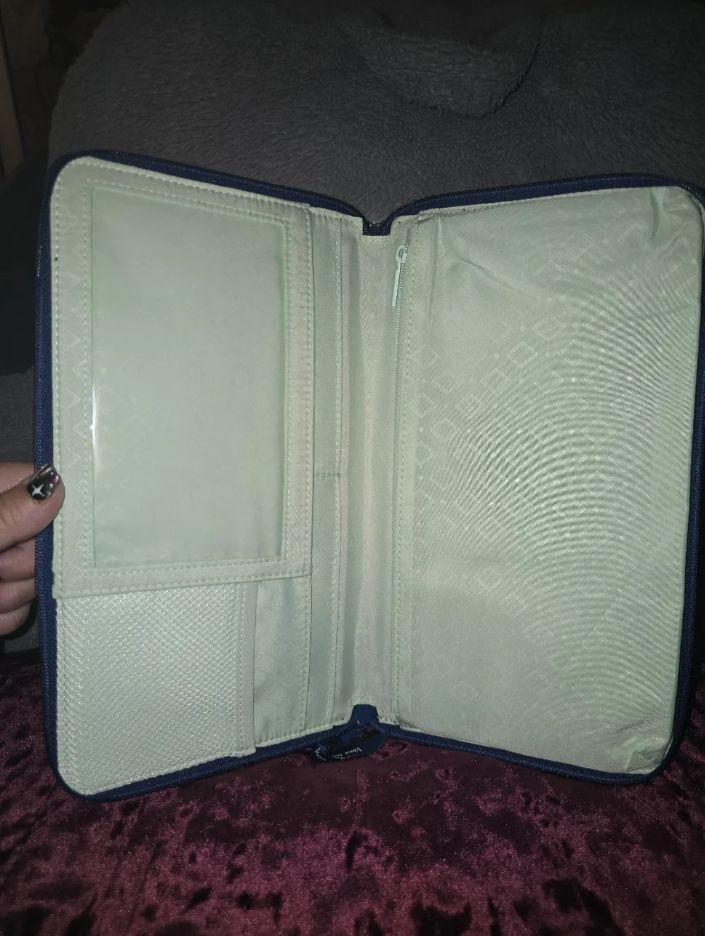 NWT Quilted Floral Zip Wallet - Vera Bradley - Picture 5 of 15